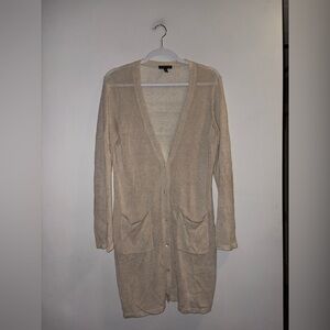 Eileen Fisher | Cream Button Up Cardigan